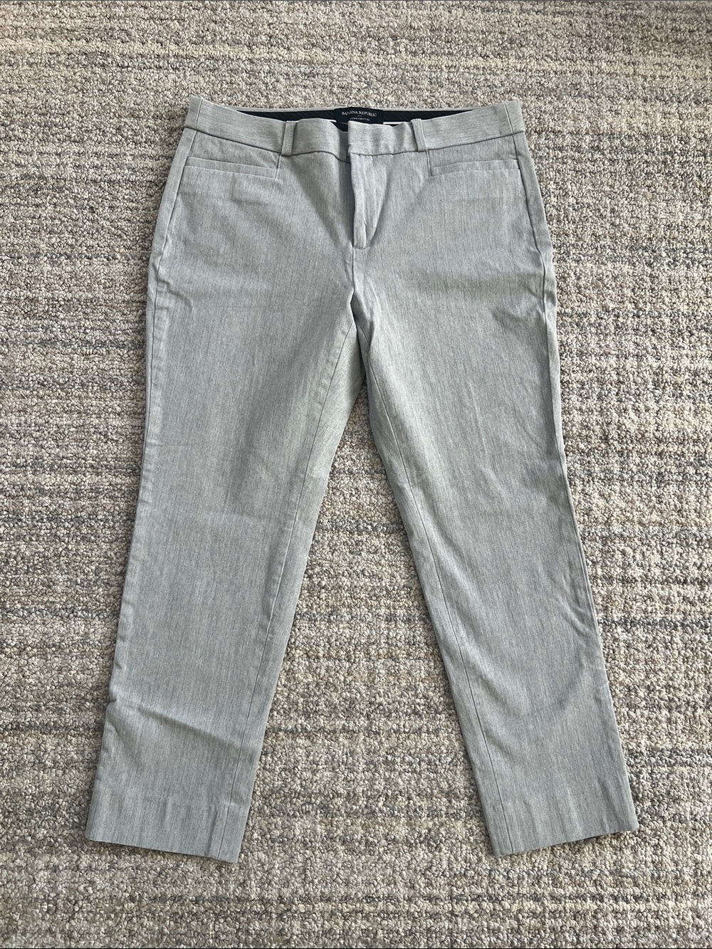 Banana Republic Women's Dress Pants - Light Gray